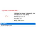 thumbnail image 2 of Oil Drain Plug Gasket - Compatible with 1972 Mercedes-Benz 350SL, 2 of 2