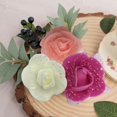thumbnail image 4 of 100Pcs Fake Flower Head Realistic Artificial Rose Foam Flower Head with Gauze Mesh DIY Wedding Simulation Floral Decor, 4 of 6