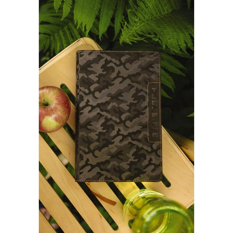 Zonderkidz, Boys' Bible, Leathersoft Brown Camo, Thumb Indexed