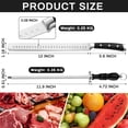 thumbnail image 2 of baomifa-Carving Knife Set, 12" Brisket Slicing Knife for Meat Cutting and 12" Knife Sharpener Honing Rod for Kitchen Knives, Razor Sharp Premium Stainless Steel Carving Knife for Meat with Gift Box, 2 of 4