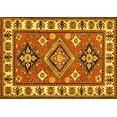 thumbnail image 1 of Ahgly Company Indoor Rectangle Geometric Yellow Traditional Area Rugs, 8' x 12', 1 of 4
