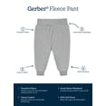 thumbnail image 6 of Gerber Baby Boys Fleece Pants, 4-Pack, (Newborn - 24 Months), 6 of 7