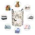 thumbnail image 6 of XMXT Collapsible Laundry Basket, Butterfly Dreamcatcher Print Polyester Waterproof Laundry Hamper, 62L, 6 of 8