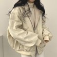 thumbnail image 4 of JFGHDG Fleece Jacket Fur Jackets for Women Fluffy Jacket Lightweight Jacket for Women Shackets for Women 2025 Womens Jackets Casual Long Winter Coats for Women Beige L, 4 of 8