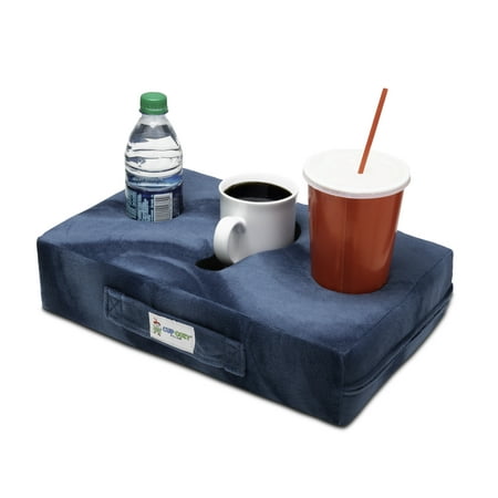 Cup Cozy Pillow (Teal)- The world's BEST cup holder! Keep your drinks close and prevent spills. Use it anywhere-Couch, floor, bed, man cave, car, RV, park, beach and