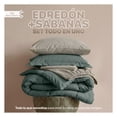 thumbnail image 2 of Set Edredón Individual con Funda De Almohada y Sábanas 7 Pzas Real Textil Oliva - Militar, 2 of 8