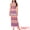 Multicolor, variant on DARING DIVA Women's Striped Crew Neck Side Slit Maxi Dress XS Multicolor