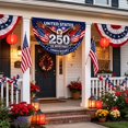 thumbnail image 4 of Independence Day Banners Decoration Semi-circular Polyester Flag Decoration Americans Independence Day Party Outdoor Flag, 4 of 6