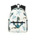 thumbnail image 1 of Disketp Anchors And Shells Mochila Ligera Clásica con Múltiples Bolsillos, Mochila Casual para Hombre y Mujer, Ideal para Escuela, Trabajo y Viajes, 1 of 6