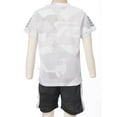 thumbnail image 3 of ranrann Boys Soccer Sports Training Uniforms Kids Youth Athletic Football Jersey Shirt and Shorts Kit White 90, 3 of 6