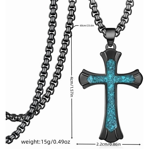 Leander Sterling Silver Celtic Cross Pendant Necklace, 925 Chain