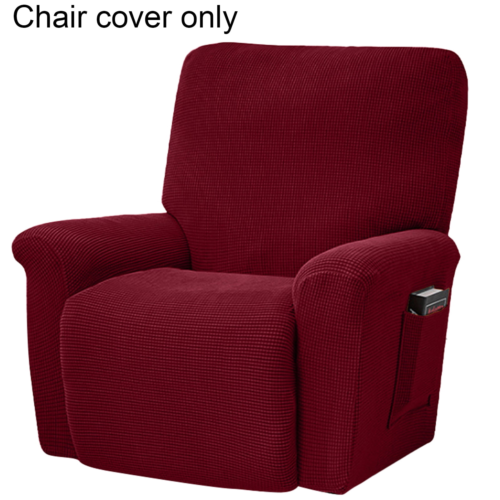 Housse Fauteuil 1 Place 53x190 Cm Avec Poche – Housse Canapé Antidérapante Flanelle Protection