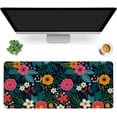 thumbnail image 1 of Amazing Modern Floral Desk Mat - Colorful Flowers Extended Gaming Mouse Pad, Large Non-Slip Rubber Base, Stitched Edges, Waterproof, Perfect for Office, Game, Home, 35.4x15.75 Inch, 1 of 6