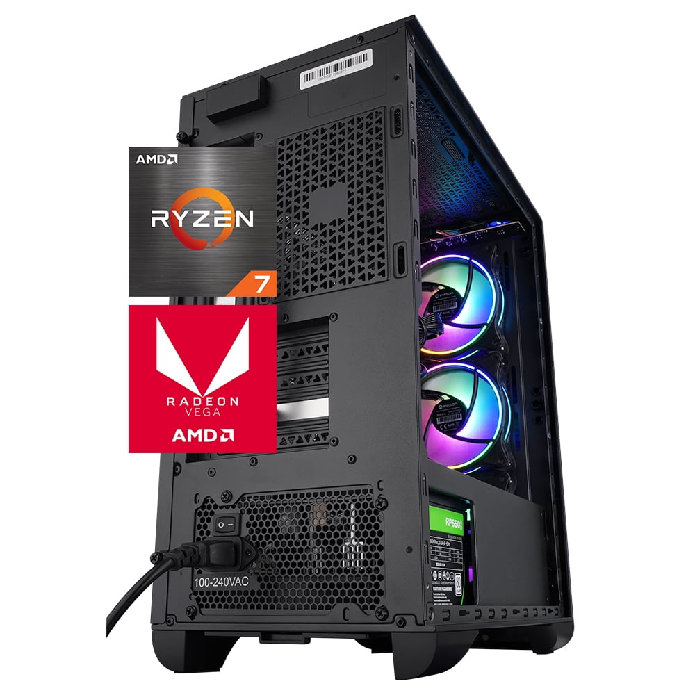 IPASON Gaming Desktop PC, Amd Ryzen 5 5600G 6 Core 3.9GHz, AMD Radeon Graphics Igpu, 1TB SSD, 16GB DDR4 Ram, Windows 11 Home