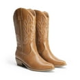 thumbnail image 3 of DREAM PAIRS Women's Mid Calf Boots Cowboy Cowgirl Embroidered Western Boots, 3 of 5