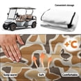 thumbnail image 6 of XYZCANDO Brown Camo 2-Passenger Golf Cart Seat Cover - Non-Slip Terry Cloth with 4 Front Pockets, Washable Universal Accessory for Golfers, 6 of 8
