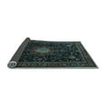 thumbnail image 2 of Ahgly Company Indoor Square Medallion Light Blue Traditional Area Rugs, 4' Square, 2 of 4