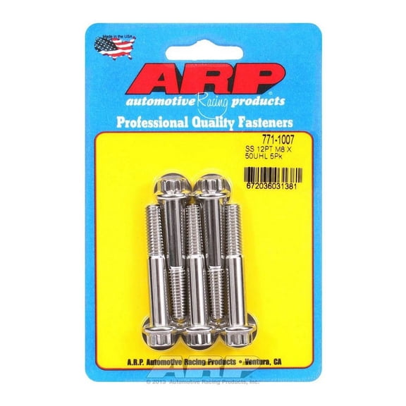 Arp S/S Bolt Kit - 12pt. (5) 8mm x 1.25 x 50mm