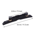 thumbnail image 3 of MasteelfCA Adjustable Mandolin Bridge Compensated Ebony Random Color, 3 of 7
