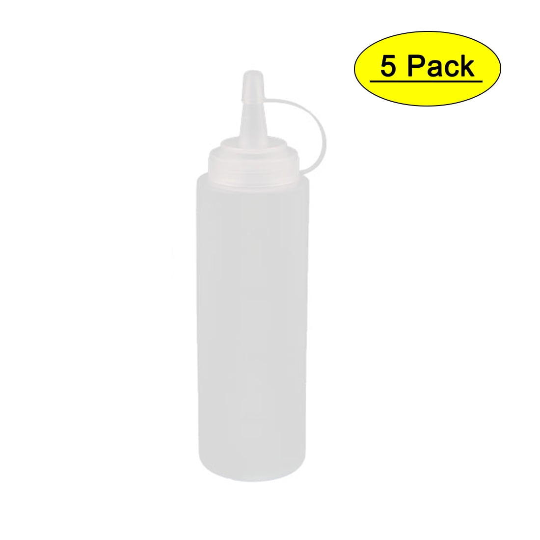 250/500/1000ML Plastic Clear Squeeze Squeezy Sauce Bottle Mayo Dispenser Bottle 