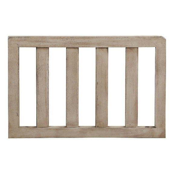 Pemberly Row Modern Traditional Wood Toddler Guard Rail in Natural