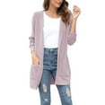 thumbnail image 3 of FOLUNSI Women's Hooded Long Sleeve Open Front Cardigan Long Sweaters with Pockets S-XL, 3 of 7
