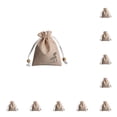 thumbnail image 3 of Matsuzay Bolsita fragante Lino Yute Papelería Bolsa Bolsas de regalo Cordón Fragante Bolsa Armario Automóvil Accesorios Luz Marrón claro 10Conjunto, 3 of 6