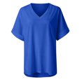 thumbnail image 5 of Rezuofi 1 Pcs Womens Summer 2025 V Neck Casual Tunic Tops Spring Fashion Basic Trendy Outfits, 5 of 7
