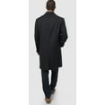 thumbnail image 5 of London Fog Mens Classic fit Overcoat Coat 40 R Black Solid Wool, 5 of 5