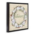thumbnail image 3 of Stupell Industries Rustic Lodge Shells & Holly Wreath Black Floating Frame Canvas Art, 18 x 18, by Paul Brent, 3 of 8