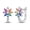 No.3, variant on Original 925 Sterling Silver Elliptical Double Ring Hoop Earrings 5A Zircon for Women Jewelry Making