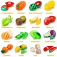 thumbnail image 2 of Juguete de comida Cutting Play JASNKKONT 87 unidades para niños con cesta, 2 of 6