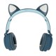 thumbnail image 4 of Gaming headset with cat ears, LED light, blue and green., 4 of 5