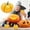 B, variant on Artificial Decorative Pumpkin – Black with Striped Finish for Halloween, Thanksgiving, and Fall Holiday Decorating