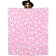 thumbnail image 7 of Halloween Throw Blanket Cute Pink Ghost Blankets Gifts for Women Men Halloween Decoration for Party Sofa Bed Couch 50"X60", 7 of 7