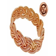 Womens Solid Copper Magnetic Cuff Bracelet Ursa Medium with Gift Box