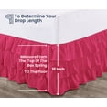 thumbnail image 5 of SGI Bedding 10 Inch Multi Ruffled Bed Skirt | Microfiber Bed Skirt | Fade Resistant, Wrinkle Free, Anti-static, Decorative, Extra Storage Space, Clutter-Free | California King, Hot Pink, 5 of 8