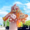 thumbnail image 4 of Lindo llavero colgante de animales de dibujos animados felices, llavero de silicona suave H, 4 of 5