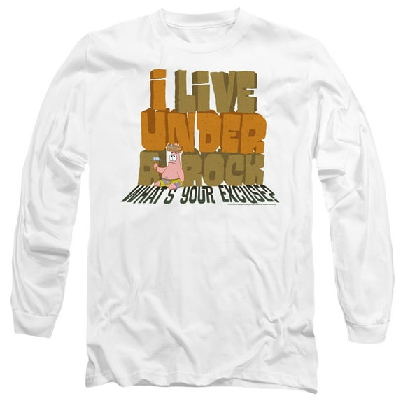 Spongebob What'S Your Excuse? Unisex Adult Long-Sleeve T Shirt