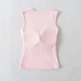 thumbnail image 4 of Built in Bra Tank Tops for Women Summer Sleeveless Racerback Square Neck Casual Basic Ribbed Tops, 4 of 9