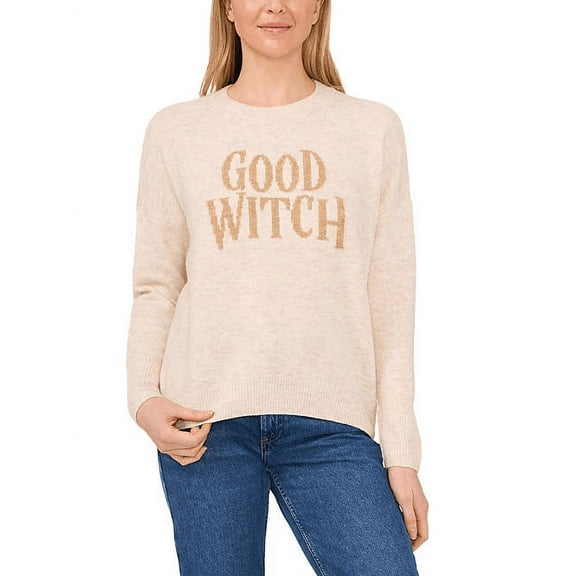 Vince Camuto Women's Halloween Sweater Medium Good Witch