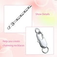 thumbnail image 5 of MENKEY 15pcs Silver Lobster Claw Clasp with Closed Rings for Necklaces, Bracelet, Jewelry Making ( 0.59 x 0.22 inch, 15 x 5.7 mm), 5 of 5
