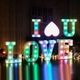thumbnail image 7 of EONQY Alphabet Letter Lamp, Colorful Light up Letters Led Marquee Letter Lights Battery Powered Light Up Number Sign Night Light for Party Christmas Lamp Home Bar Decoration, 7 of 7