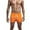 Orange, variant on Mens Casual Sweat Shorts, Above Knee Workout Gym Shorts for Men Summer Lounge Beach Shorts with Pockets
