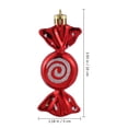 thumbnail image 3 of 18pcs colorido decoración navideña caramelo accesorios colgante colgante ornamento fuentes de fiesta, 3 of 6