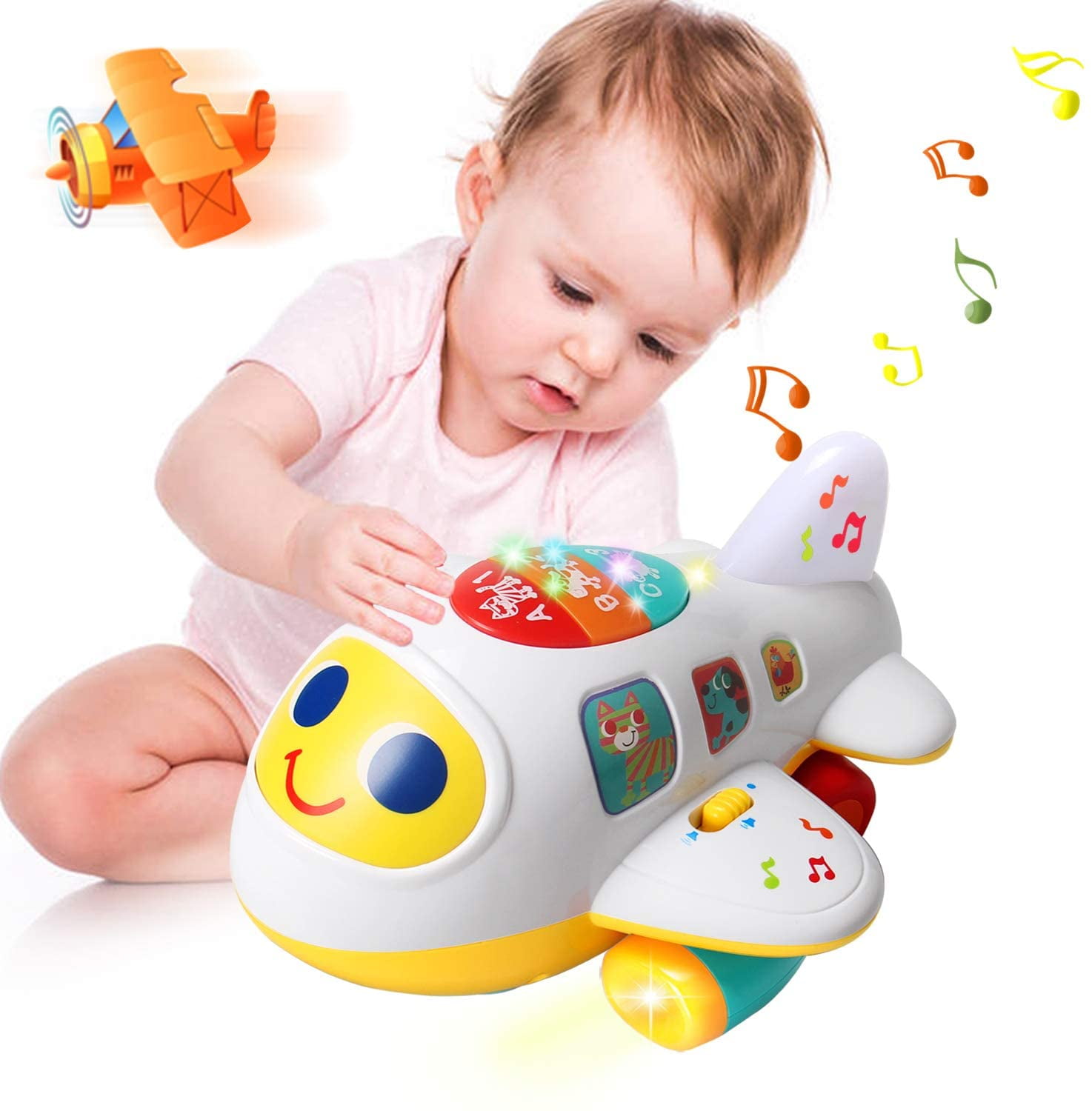 Huile Baby Toys Electronic Airplane Toys with Lights & Music ,Best Kids