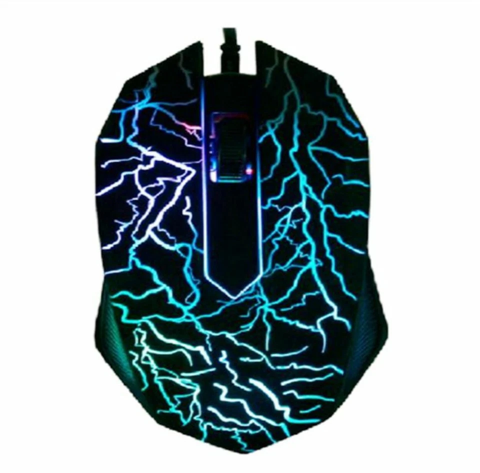 CIRCLE- Mice Wired 3D Professional Gaming Mouse With 3 Bright Led Colors And Ergonomics