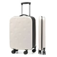 thumbnail image 1 of Maleta de Mano Plegable 20” con Ruedas Giratorias, Compatible con Candado TSA y Asa Retráctil, Equipaje Ligero de 45L para Viaje Blanca, 1 of 6
