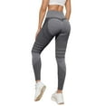 thumbnail image 3 of Womens High Waist Yoga Pants, Seamless Hip Lifting, Running Fitness, Color, 3 of 7