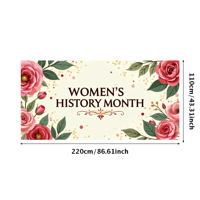 Women's History Month Celebration Colorful Event Decoration Banner Backdrop Perfect for Community Gathering Party Supplies Photography Props